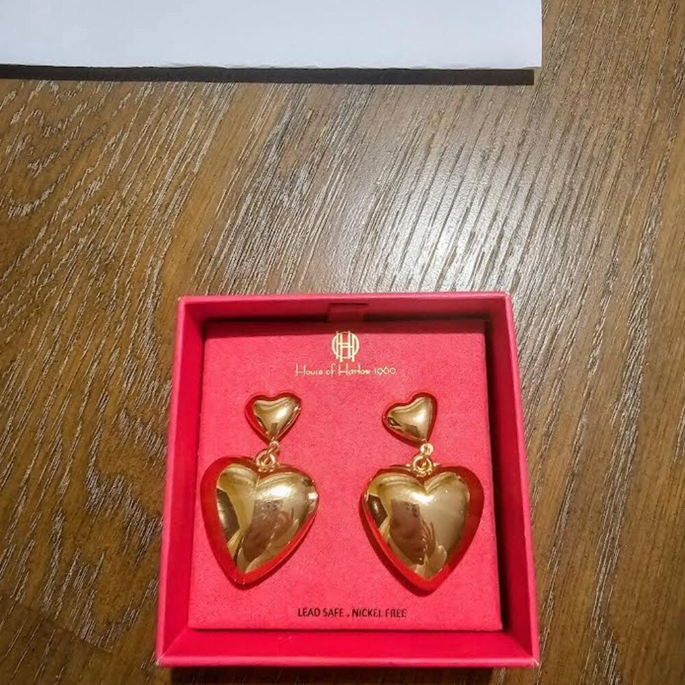 House Of Harlow Heart Earrings NWOT!!!!! - Picture 4 of 4